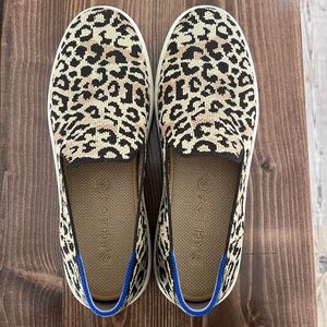 Rothy’s cheetah print shoes, size 8.5